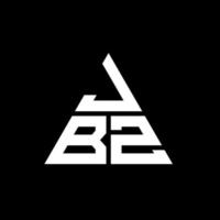diseño de logotipo de letra triangular jbz con forma de triángulo. monograma de diseño del logotipo del triángulo jbz. plantilla de logotipo de vector de triángulo jbz con color rojo. logotipo triangular jbz logotipo simple, elegante y lujoso.