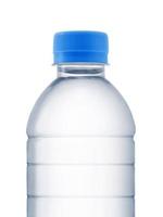 close up of a plastic bottles on white background photo