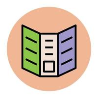 Menu Book Concepts vector