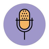 Trendy Microphone Concepts vector