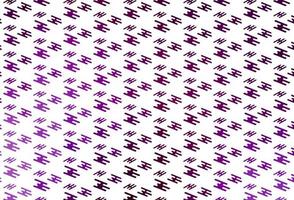 plantilla de vector de color púrpura claro con palos repetidos.
