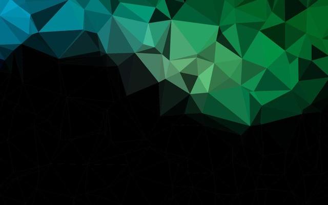 Dark Blue, Green vector abstract mosaic backdrop.