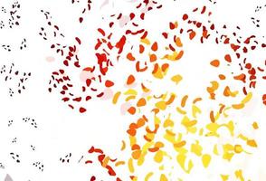 Light Red, Yellow vector pattern with chaotic shapes.