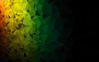 Dark Multicolor, Rainbow vector blurry triangle pattern.