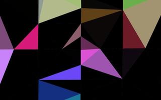 Light Multicolor, Rainbow vector shining triangular background.