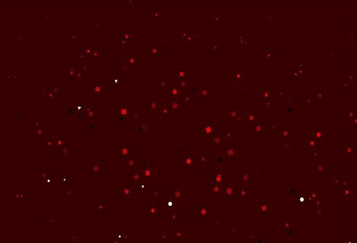 Light Red vector pattern in polygonal style with circles.