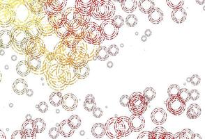 Light Red vector background with bubbles.