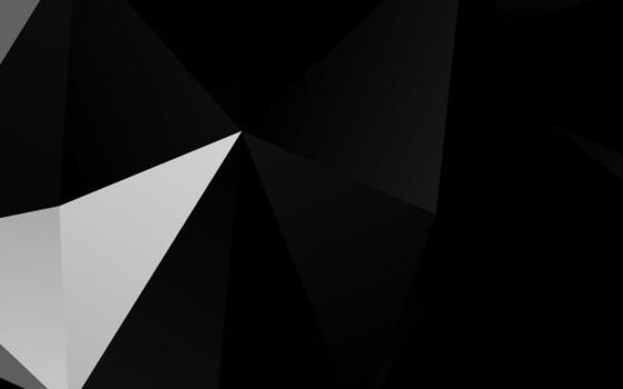 Light Silver, Gray vector shining triangular background.