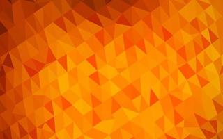 Light Yellow, Orange vector polygonal background.