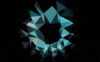 Light BLUE vector shining triangular background.