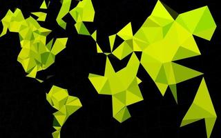 Dark Green vector abstract polygonal texture.