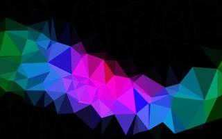 Dark Multicolor, Rainbow vector triangle mosaic texture.