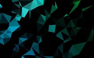 Dark Blue, Green vector abstract polygonal texture.