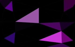 patrón de triángulo borroso vector púrpura claro.