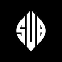 SVB circle letter logo design with circle and ellipse shape. SVB ellipse letters with typographic style. The three initials form a circle logo. SVB Circle Emblem Abstract Monogram Letter Mark Vector. vector