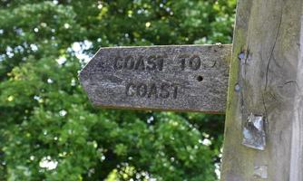 Directional Coast to Coast Sign Showing Walkers the Route photo