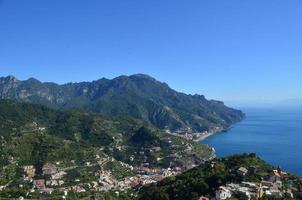 Homes Nestled in the Rolling Hills Along the Amalfi Coast photo