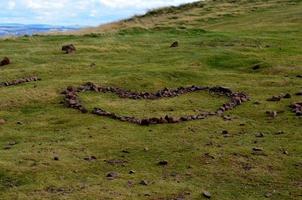 diseño de corazón de piedra en carlton hill en edimburgo foto