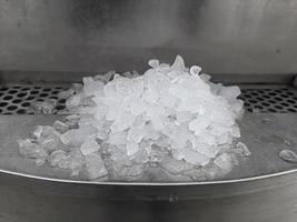 An ice making machine which placed in modern restaurant photo