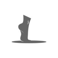 Human foot icon logo design illustration vector