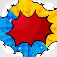 Pop Art Comic Background vector