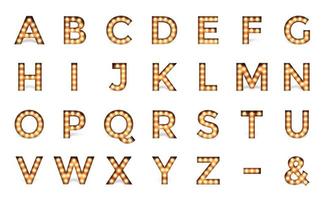 Casino, Circus or Broadway style ampoule Alphabet Signs photo