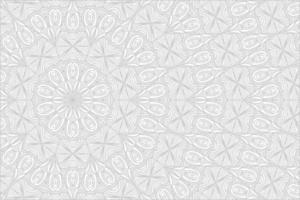 white line mandala background vector