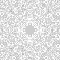 white line mandala background vector