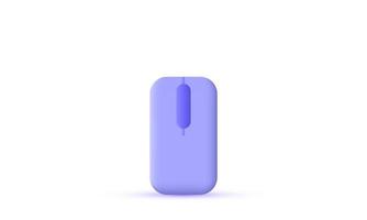 unique 3d mouse design icon isolated on vector