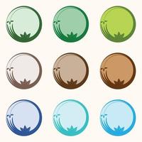 Eco-friendly logos, labels, or stamp set vector