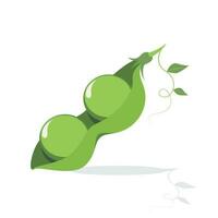 Peas in a pod cartoon vector illustration