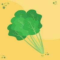 Spinach cartoon vector illustration