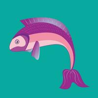 Cartoon fish vector illustration