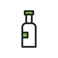 ilustración de icono de botella. icono vectorial y diseño de logotipo. vector