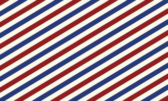 Red and blue usa diagonal lines seamless pattern abstract. Barbershop vintage texture. EPS 10 vector
