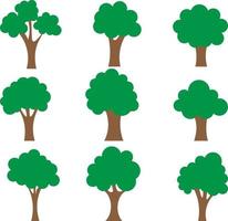 Collection of trees illustration. Can be used illustrate any nature lifestyle topic. vector