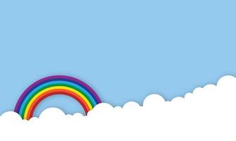 Rainbow Cloud Background Vector Art, Icons, and Graphics for Free