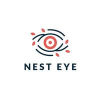Nest eye target simple modern logo vector
