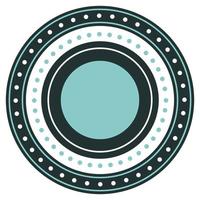 Round Circle Logo Graphic Symbol. Round Abstract Minimalist Shape Pattern for T Shirt Print, Wallpaper Decoration, Logo. vector