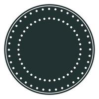 Round Circle Logo Graphic Symbol. Round Abstract Minimalist Shape Pattern for T Shirt Print, Wallpaper Decoration, Logo. vector