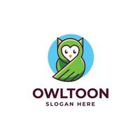 Owl animal modern mascot logo vector