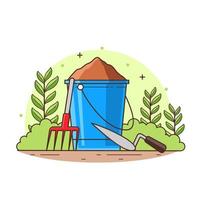 Gardening illustration vector design