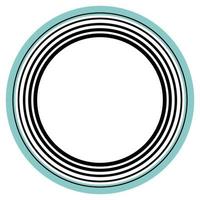 Round Circle Logo Graphic Symbol. Round Abstract Minimalist Shape Pattern for T Shirt Print, Wallpaper Decoration, Logo. vector