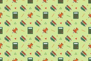 Office work fun cartoon seamless pattern design vector