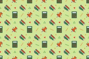 Office work fun cartoon seamless pattern design vector