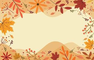 Fall Floral Background vector