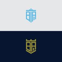 Inspiring logo design Set, for companies from the initial letters of the BA logo icon. -Vectors vector