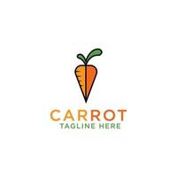 Carrot Logo Icon Design Template Vector Illustration