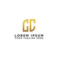 logo design inspiration for companies from the initial letters of the CC logo icon. -Vector vector