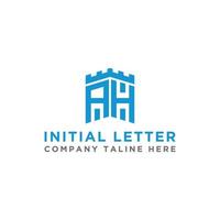 logo design inspiration for companies from the initial letters of the AH logo icon. -Vector vector